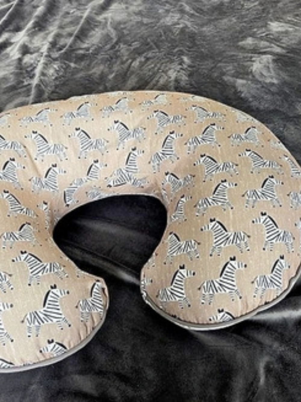 Boppy Original Nursing Pillow Zebra Beige & White